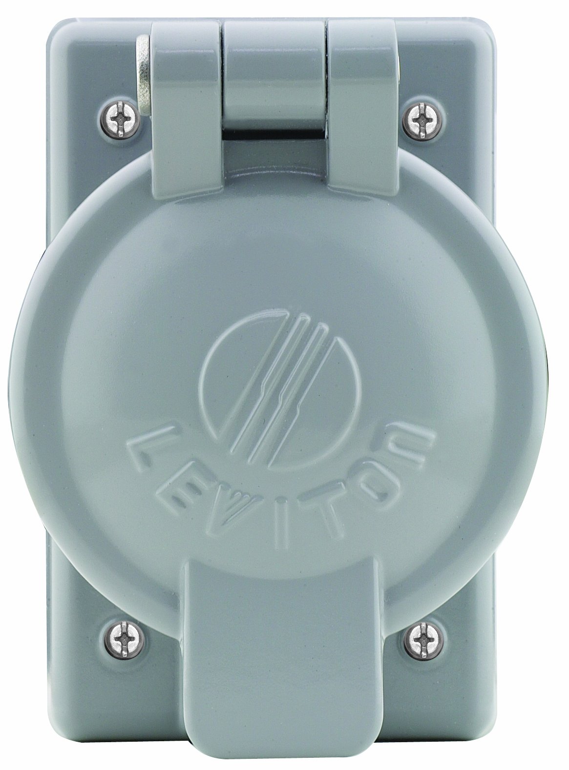 Placa Leviton 7770 de aluminio fundido para receptáculo de 50A