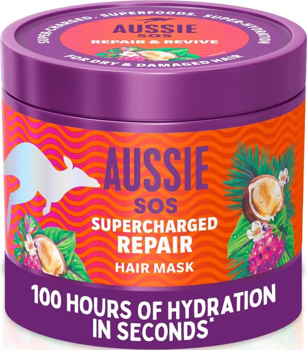 Aussie SOS Supercharged Repair Hair Mask 500ml for Dry & Damaged Hair