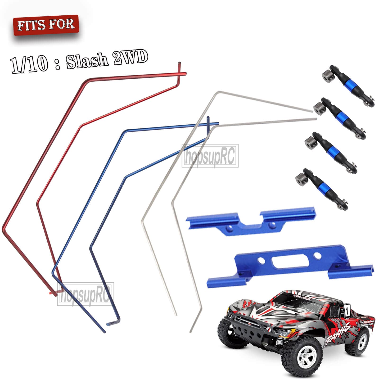Traxxas Slash 4x4 Wheelie Bar Aluminum Sway Bar Kit For Traxxas