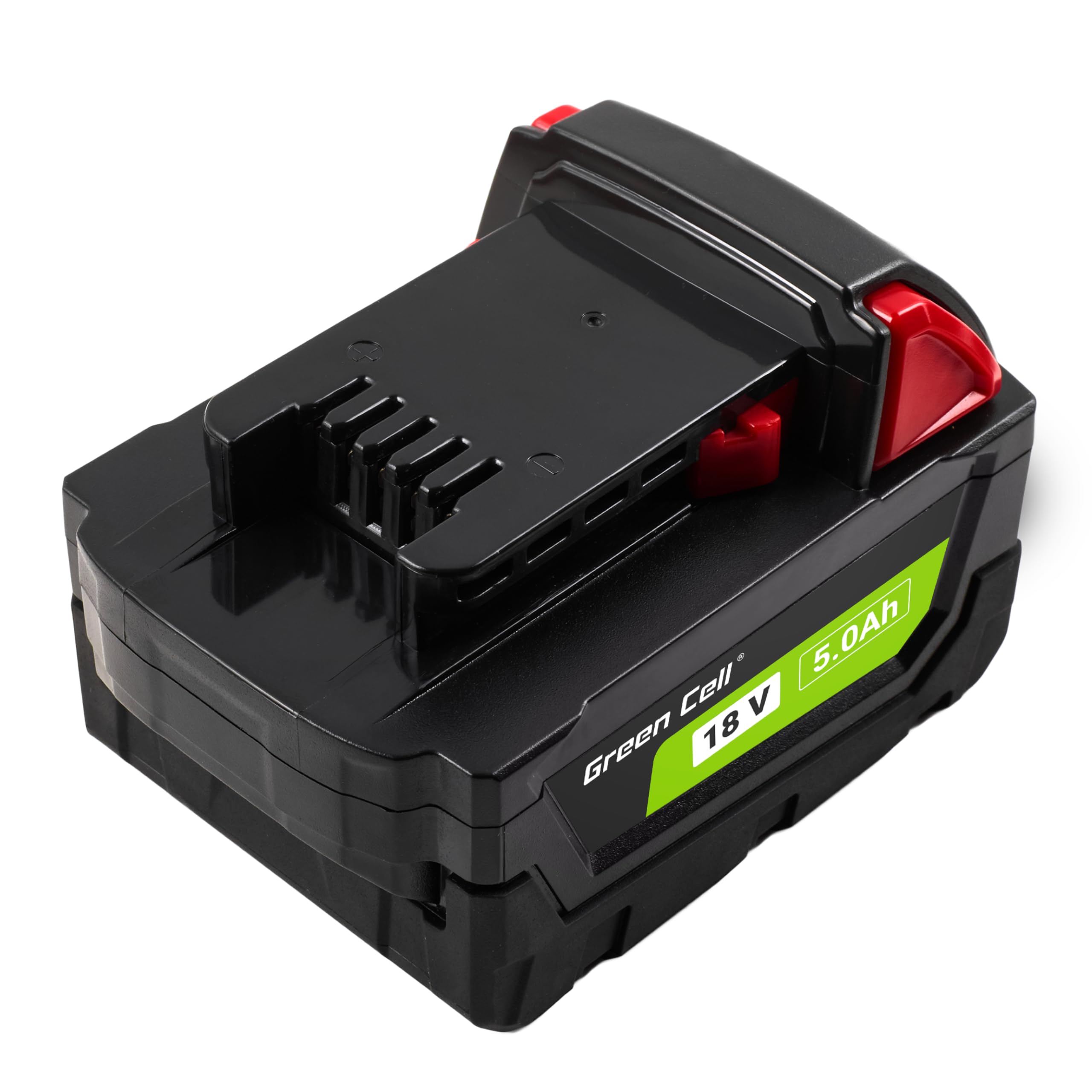 Batteria Green Cell 18V 5Ah Li-Ion per utensili elettrici Milwaukee M18 — Potente, altamente efficiente e affidabile, Sostituto del 4932430483, offre un'alimentazione duratura e stabile