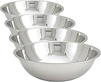 Vista 5 de Winco Tazón de mezcla de servicio pesado MXHV-2000, 20 cuartos de galón, acero inoxidable, medio