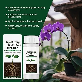 Plant Food - 100ml Liquid Fertilizer Concentrate, Fast Acting Nutrient Supply, Indoor Potted Plant Solution | Indoor PlantFood, Strengthening Growth Formula for Hydrangeas Succulents Monstera Pothos
