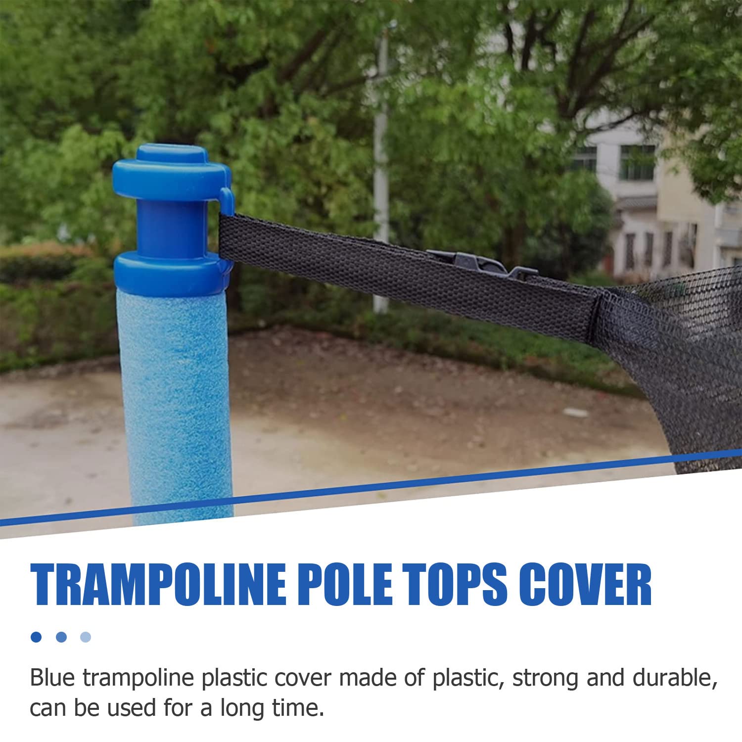 APJJ Rete di Ricambio per Trampolino 305cm 8 Pali, Rete di Protezione Sicurezza Ricambio Trampolino Elastico, Bambini Rete di Sicurezza Recinzione Rotonda a Maglie (Solo al Netto