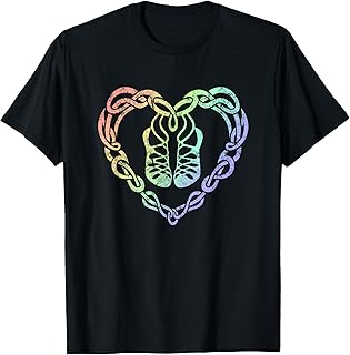 Irish Step Dancing Celtic Knot Heart T-Shirt