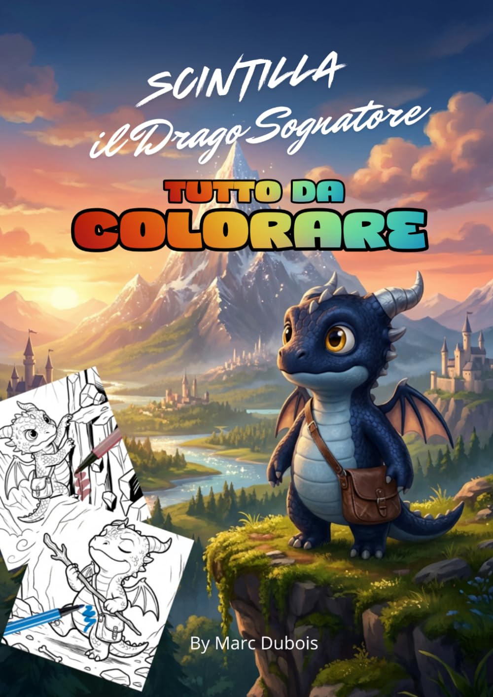 Scintilla il Drago Sognatore: Il viaggio interiore di un piccolo drago alla scoperta del vero coraggio, tutto da colorare!