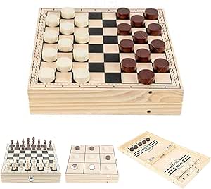 Chess and Checkers Board Game,Wood Chess Checkers Board Games ...