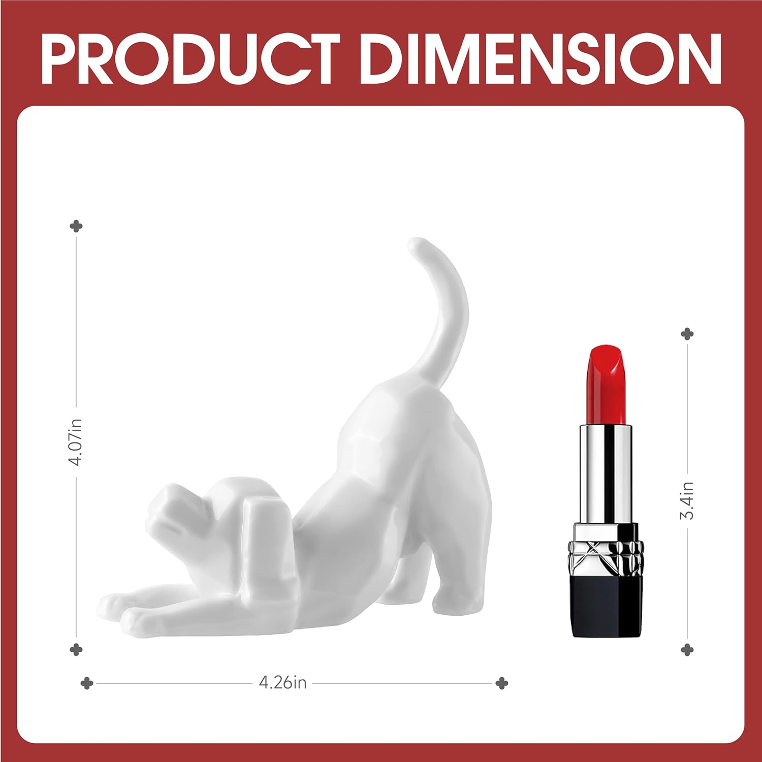 PUDDING CABIN Dog Mom Ring Holder Stand - Wedding, Birthday, Christmas, Valentine's Gift for Women/Men - Figurine for Office Room Decor - Loss of Pet Sympathy - Image 5