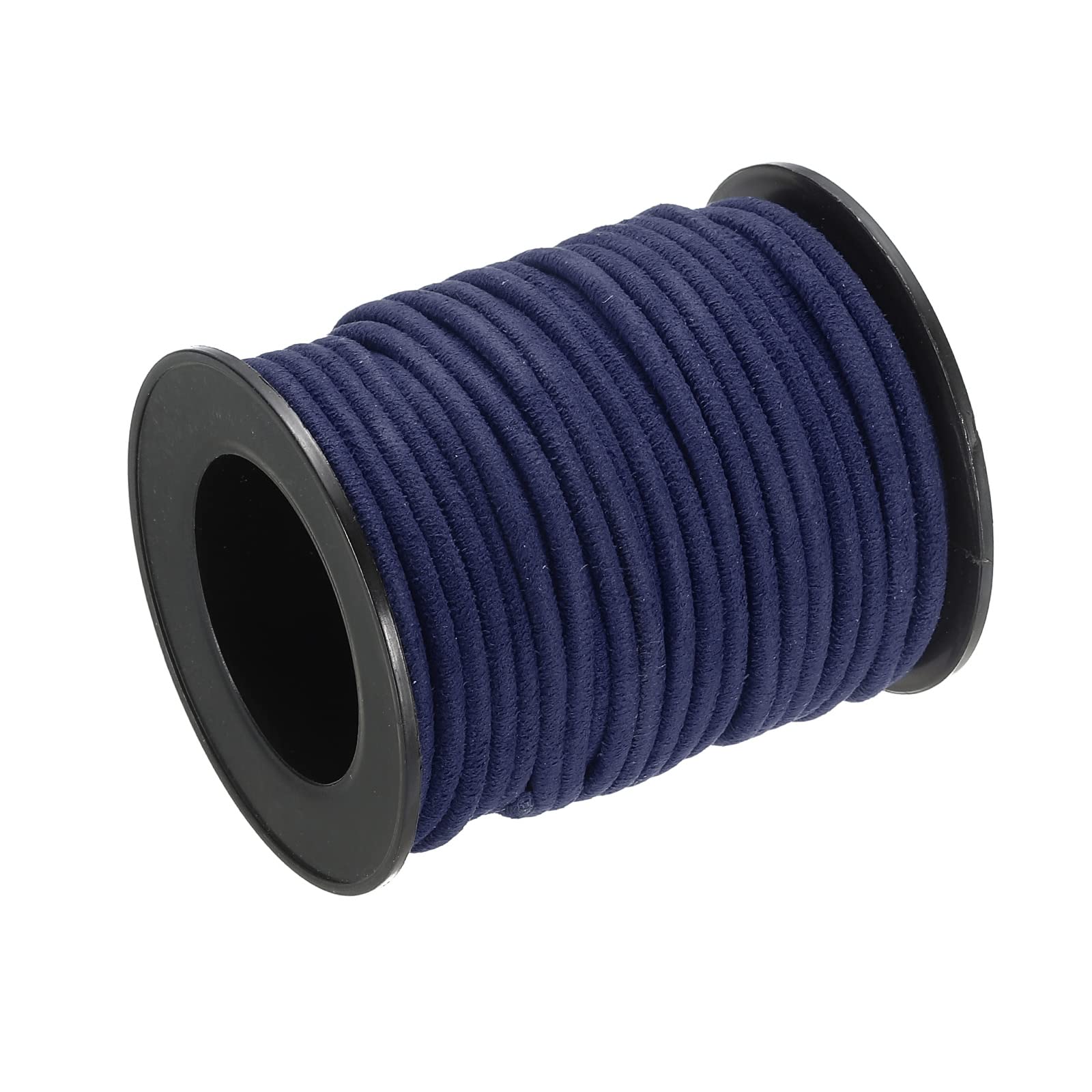 Cuerda de hilo de cuero azul oscuro para bisutería y manualidades DIY