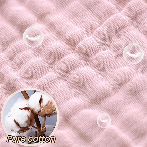 Miniatura 7 de MUKIN Toalla babeante para bebé, baberos a presión, baberos de muselina, paquete de 6, ajustable, algodón suave