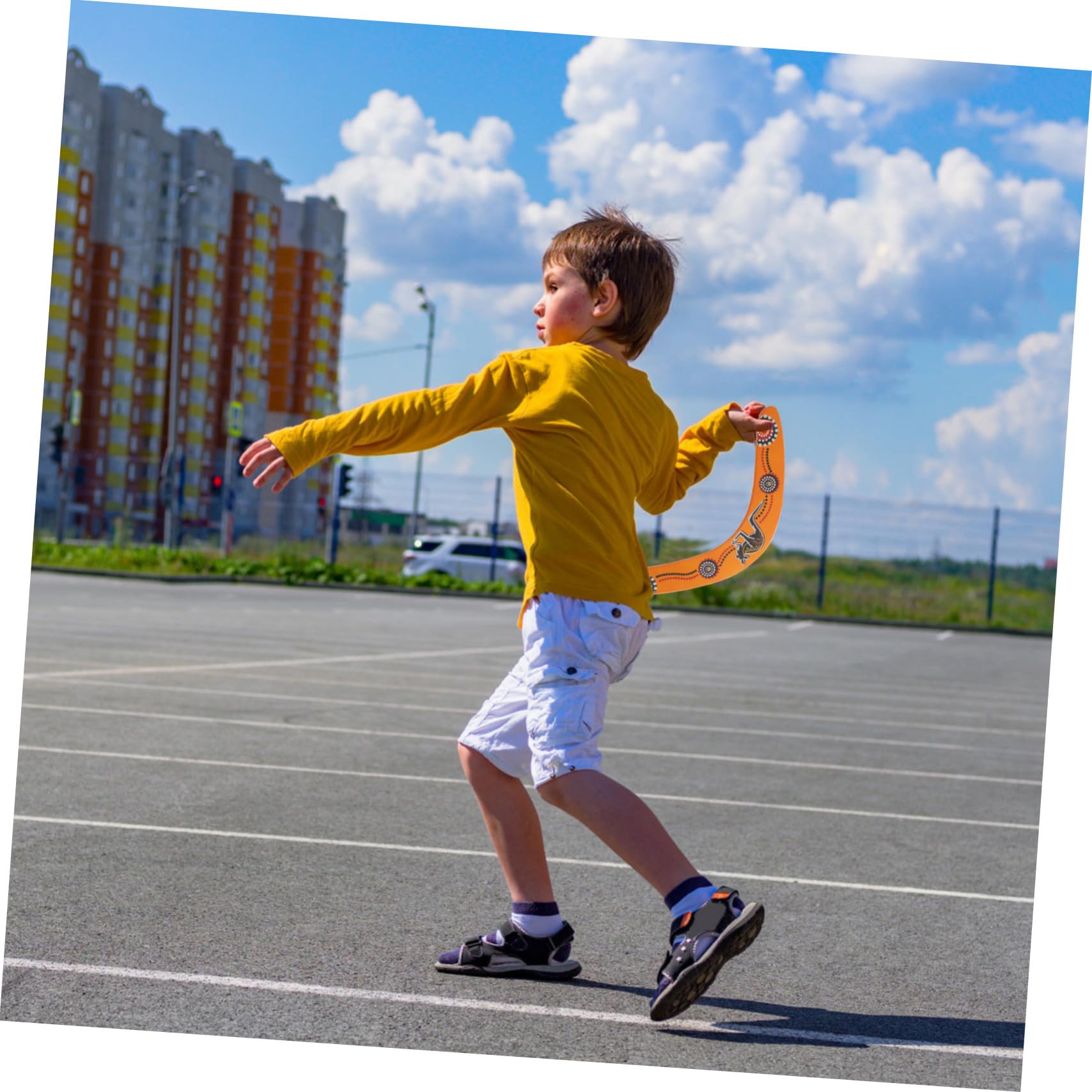 Bois Boomerang pour Droitier de V, Jouet de Sport Fête Estivale