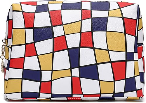 Jessyline Bolsa de maquillaje grande para monedero, bolsas de cosméticos de lujo para mujer, bolsa de maquillaje para artículos de tocador,