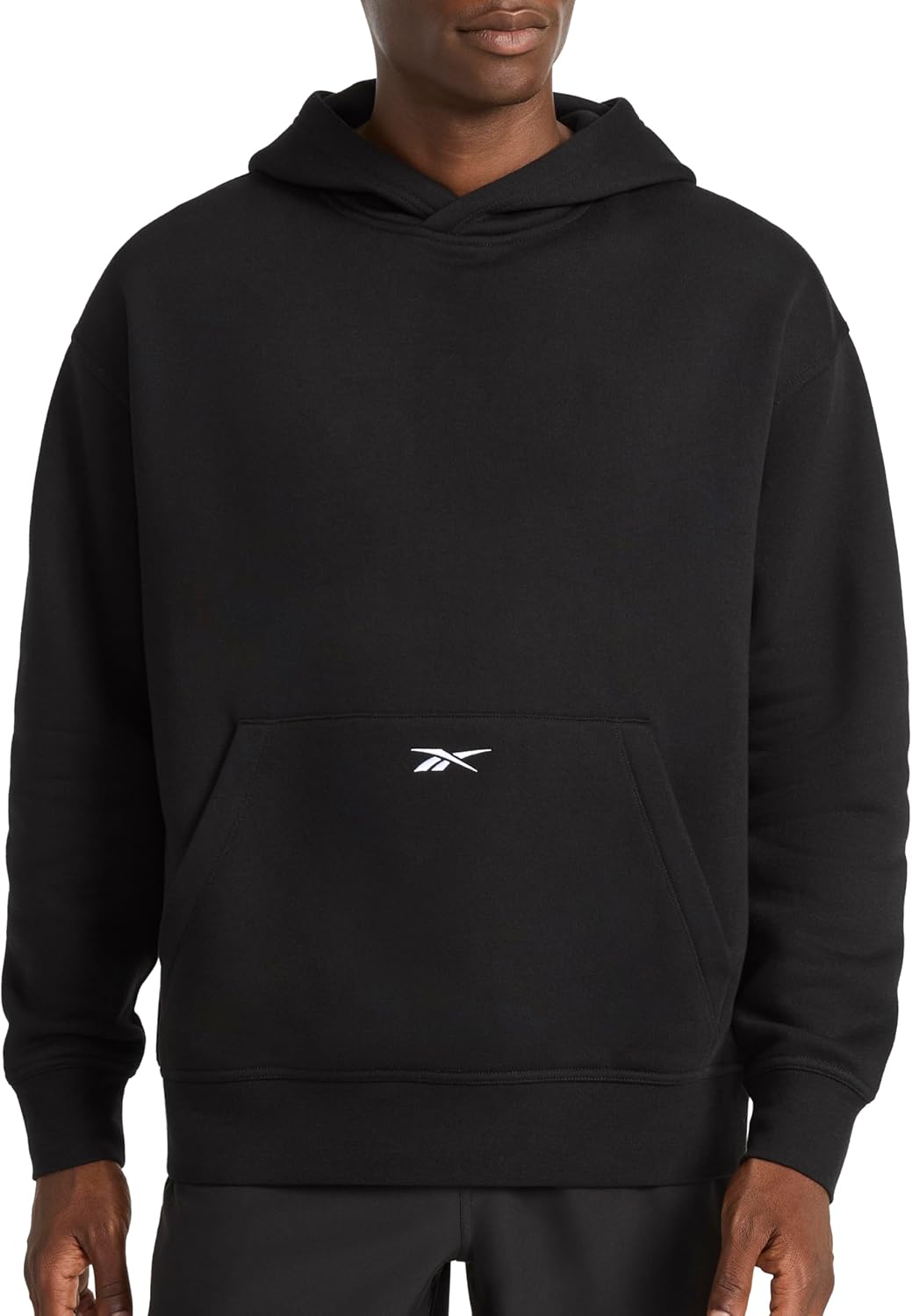 Reebok mens Transition Hoodie, Oversized Fit, Midweight Cotton-poly Fleece Fabric