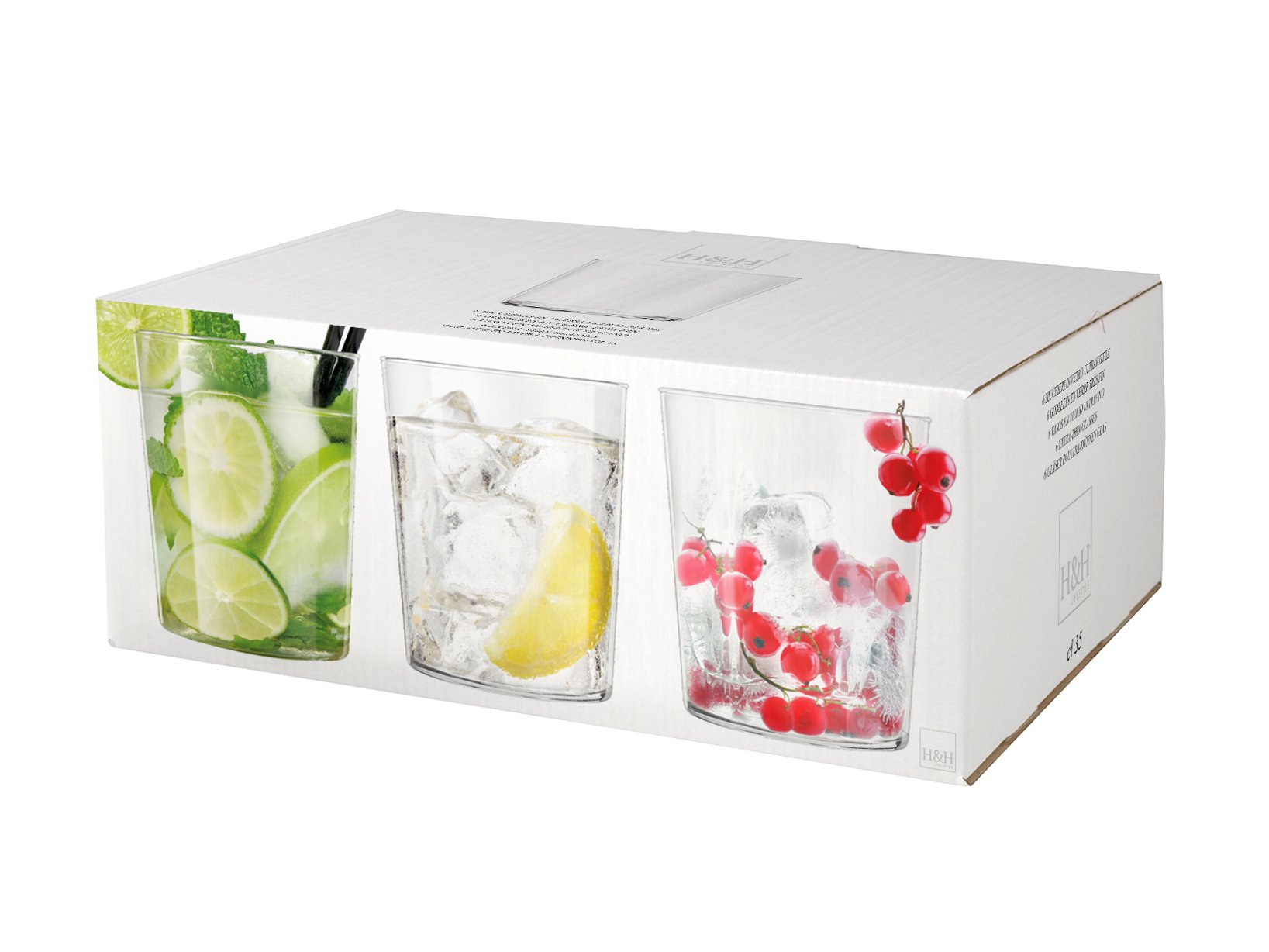 Bicchieri acqua e bibite in vetro set 6 bicchieri 280 ml Mexico | Leroy