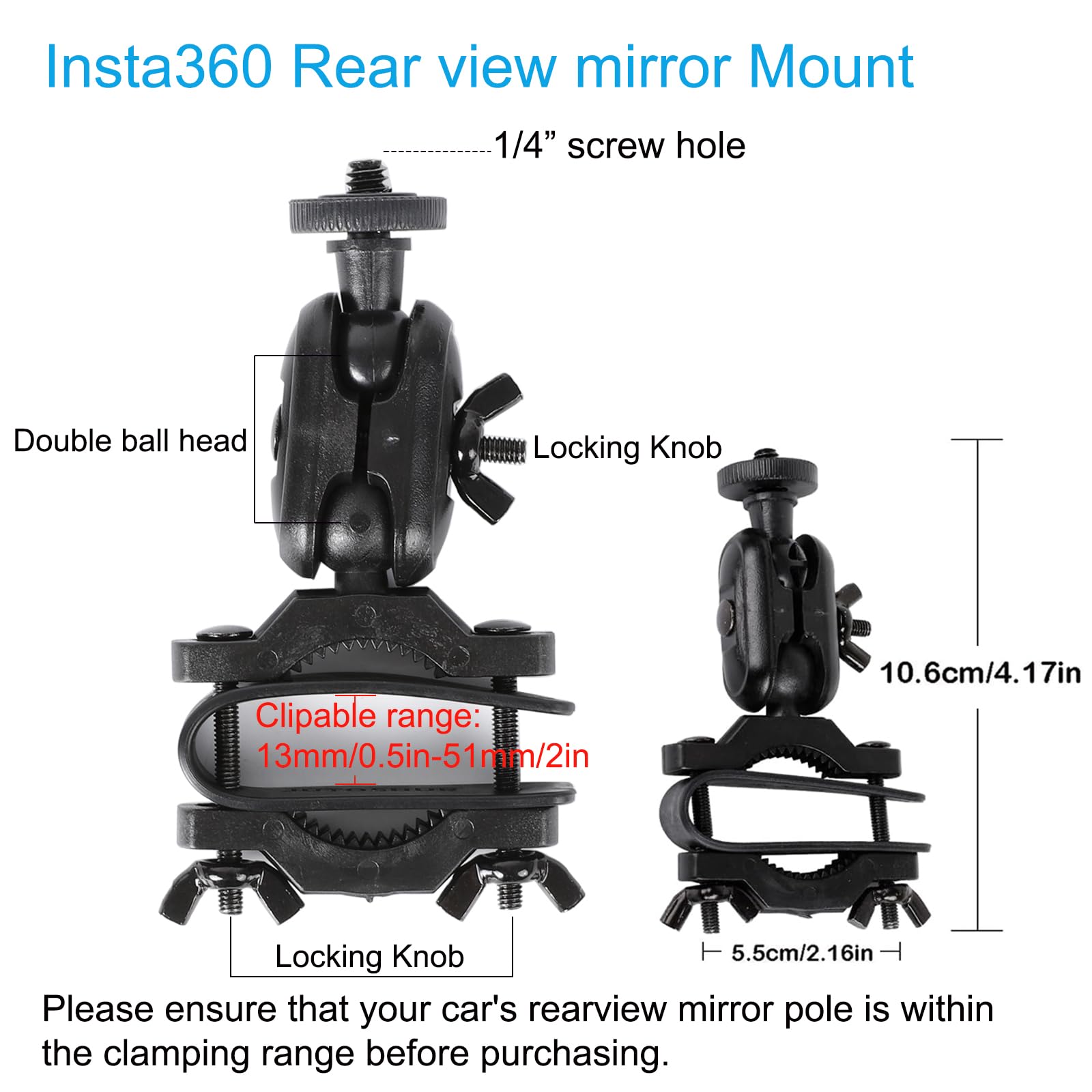 Amazon.com: PellKing Rear View Mirror Holder Suction Cup Kit for 