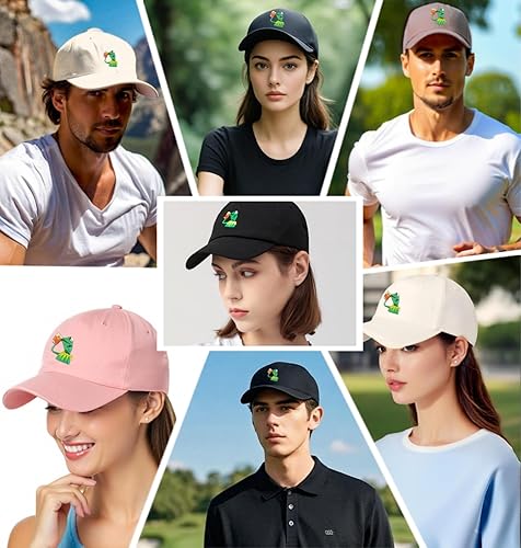 Miniatura 6 de Baseball Cap Kermit The Frog Sipping Tea Logo Trucker Hat Unisex Outdoor Adjustable Strapback Cap