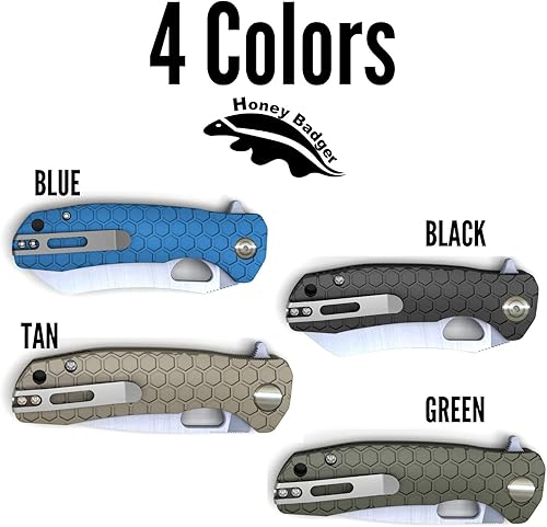 Miniatura 7 de Western Active Honey Badger - Cuchillo de bolsillo plegable para caza, pesca, táctico Caja de regalo con clip de sujeción para bolsillo y llave Torx.