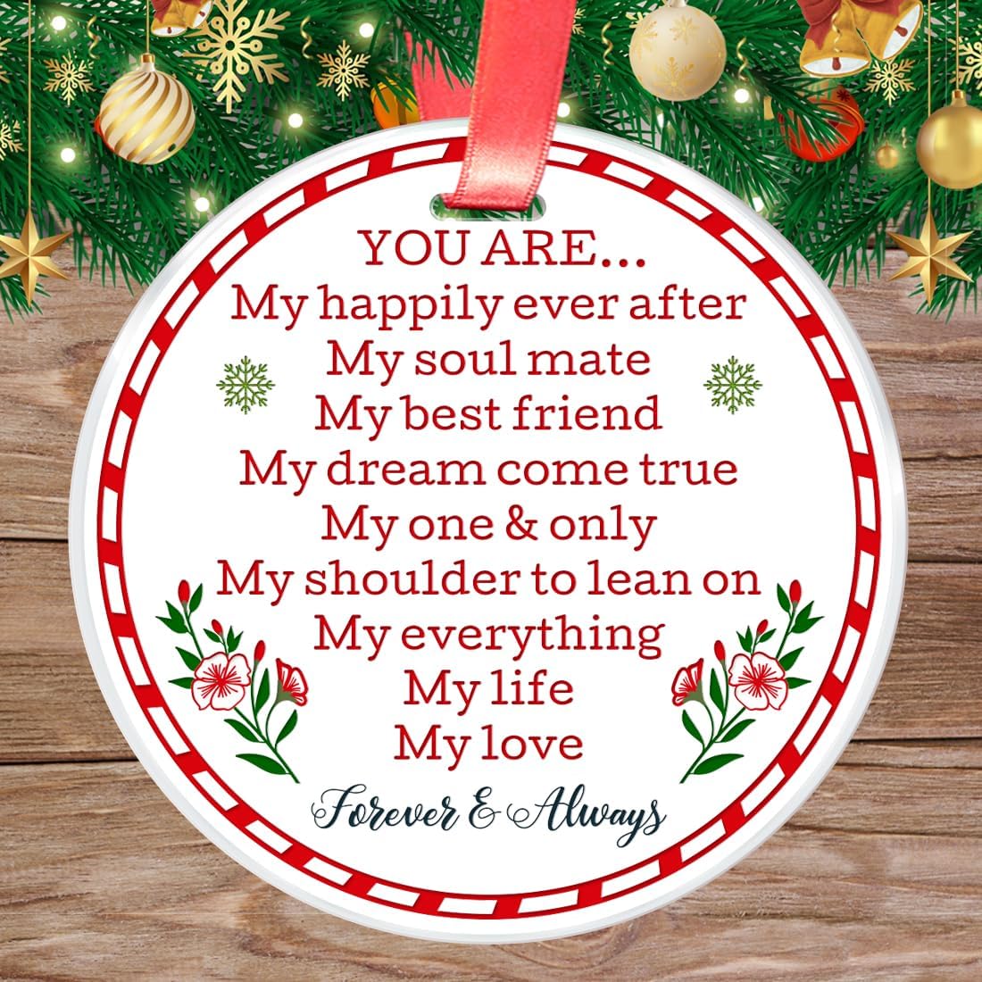 Love Christmas Ornament You are My Happily Ever After - Image 3