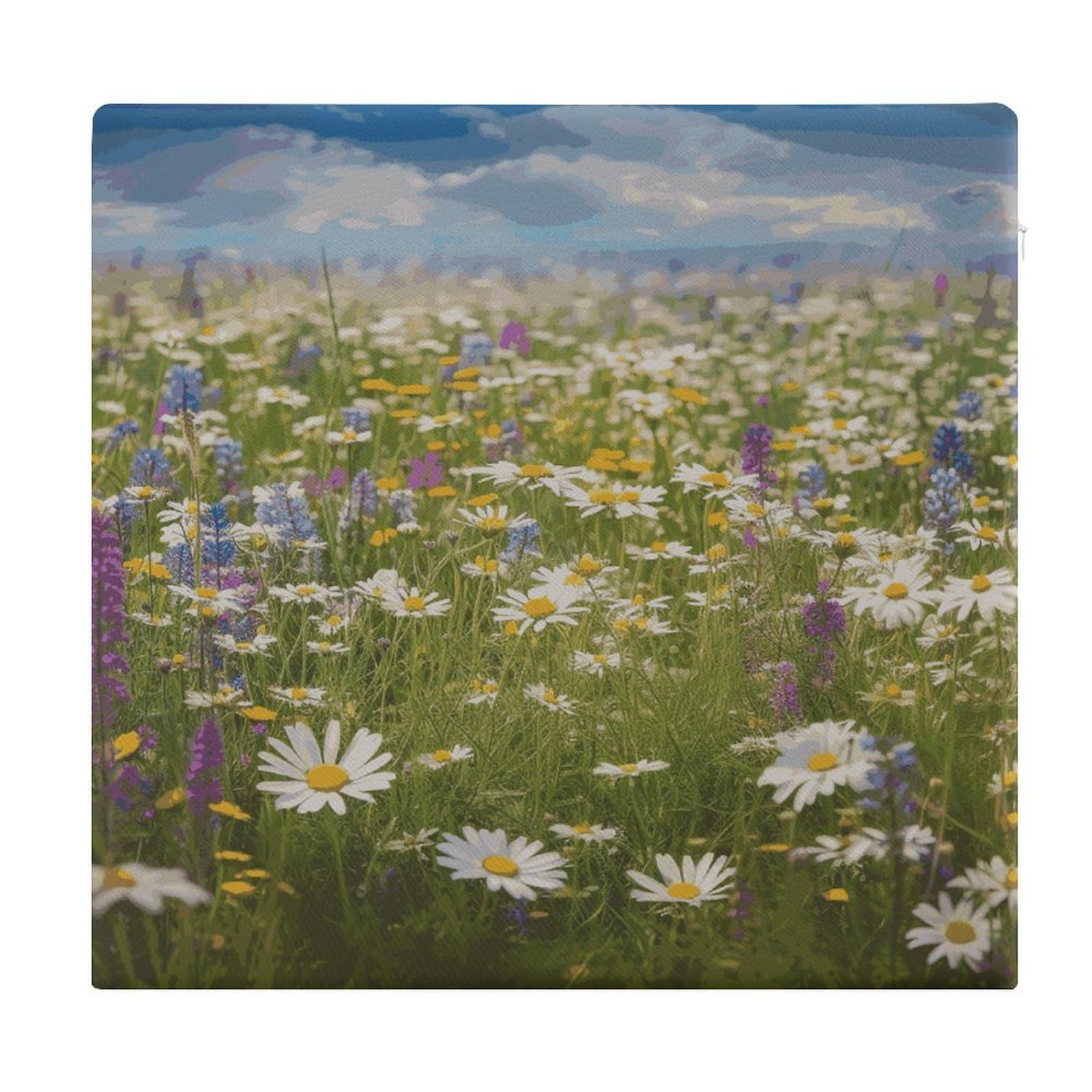 LDGSUPH - Spring flower seat cushions for office chair square cushions soft floor cushions comfortable sofa cushions memory foam cushions for