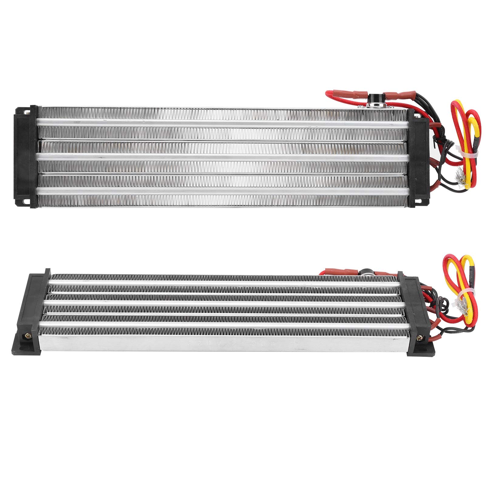Ausla Calentador de Aire de Cerámica PTC Componente de Calefacción PTC Aislado AC220V 2500W Tubo de Aluminio de Temperatura Constante Calor Rápido para Calentador Humidificador Secador Ventilador