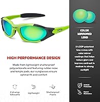 Vista 18 de X LOOP Youth Sports Polarized Sunglasses for Boys Kids Teens Age 8-16 Baseball Wrap Around UV400 Glasses