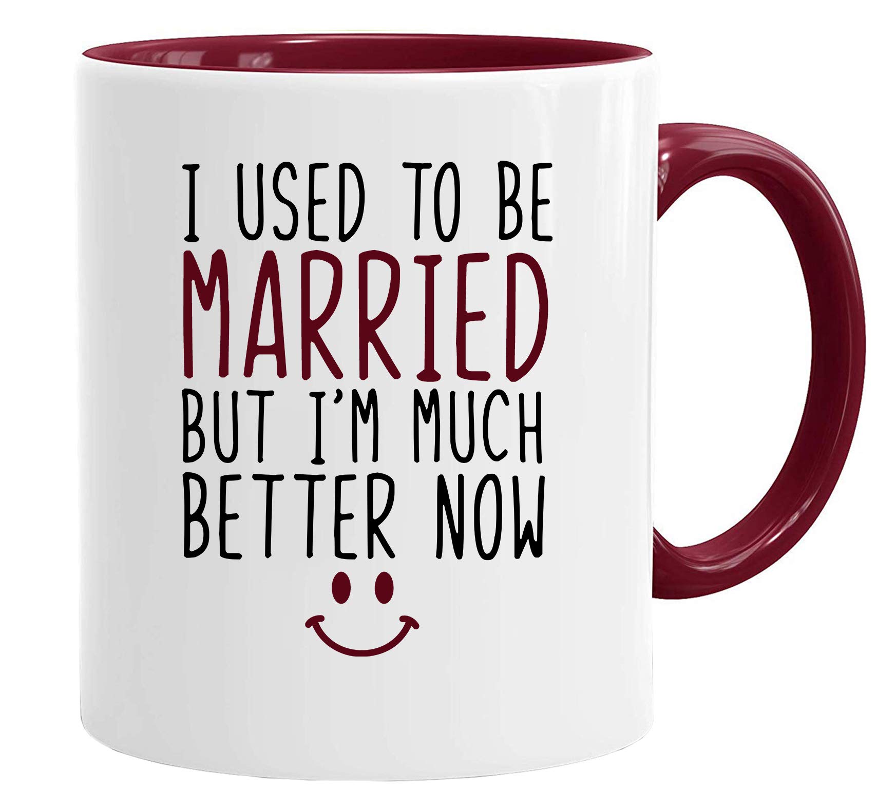 Acen Merchandise Women's Weiß Funny Divorce Mug & Gift Box Set Couple Husband Wife Gifrlfriend Boyfriend Gift 11Oz Premium Quality Work Humour