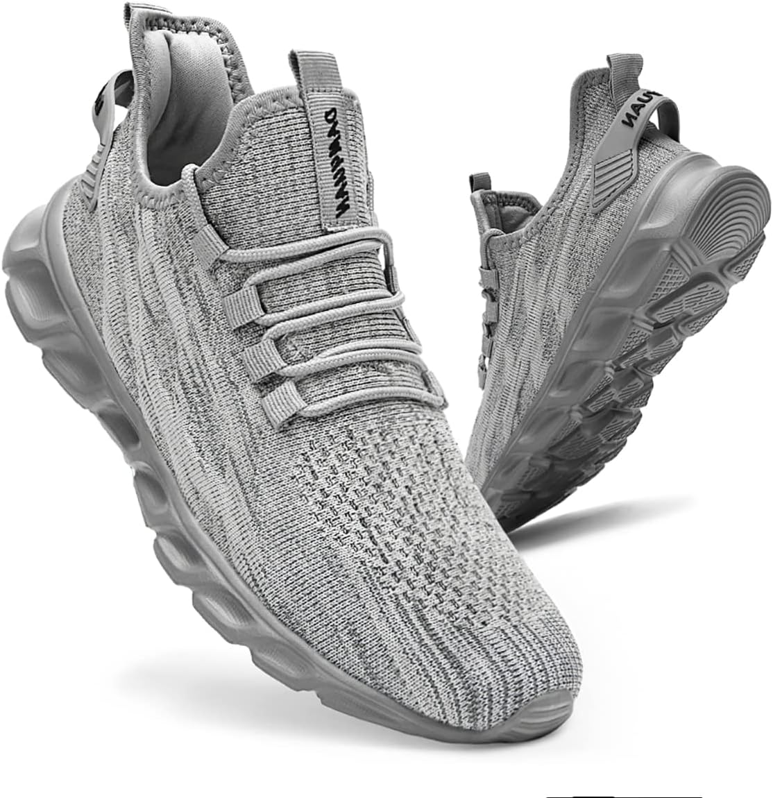 Mens Trainers Running Shoes Leisure Sneakers Mesh Walking Gym Tennis Shoes Lightweight Breathable Sports Outdoor Fitness Jogging