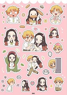 ستيكر لاصق بتصميم أنيمي لطيف لشخصية الطالبة ديمون نيزوكو