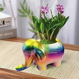 Elephant Penis Planter, Resin Penis Decorations,Cute Penis Decor,Funny Planters for Mischievous Joke Garden Decoration Penis Gifts
