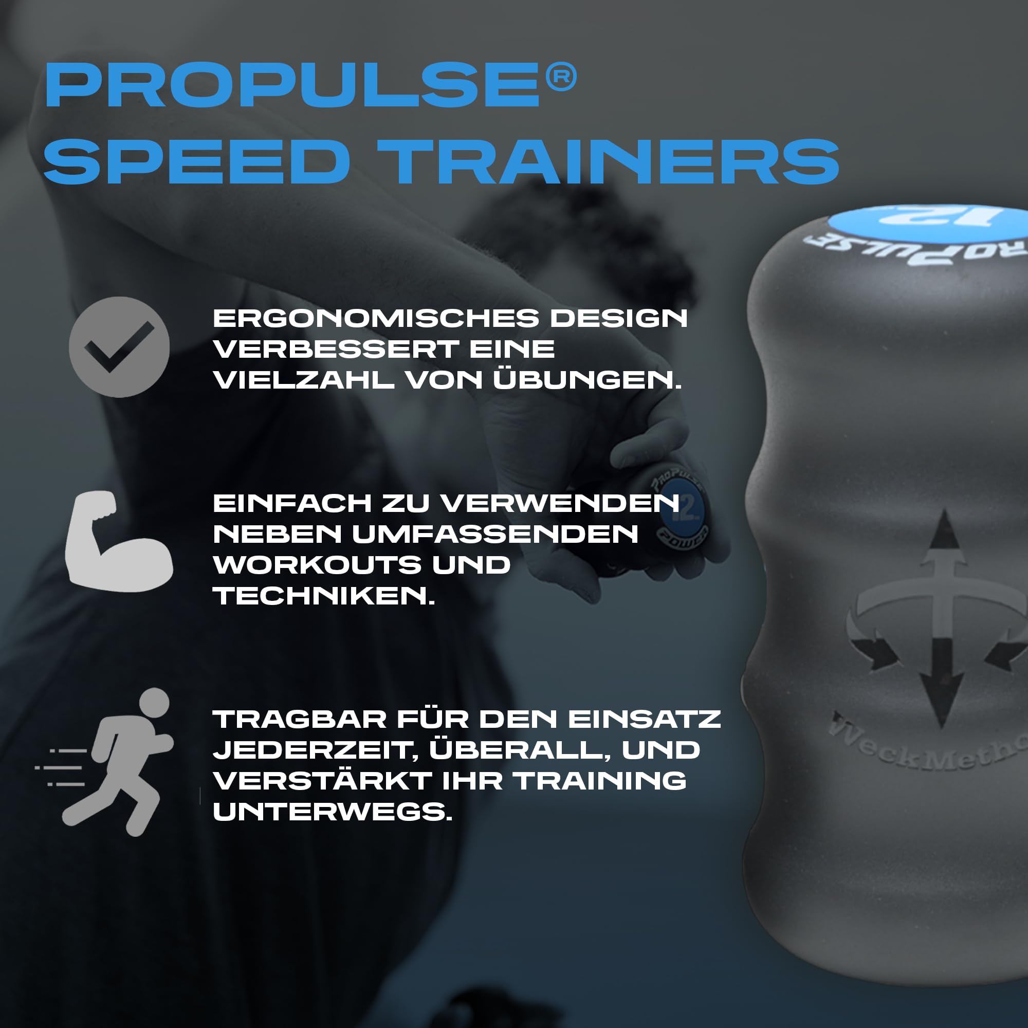 WeckMethod Propulse Speed Trainer - Handgewichte für Workout