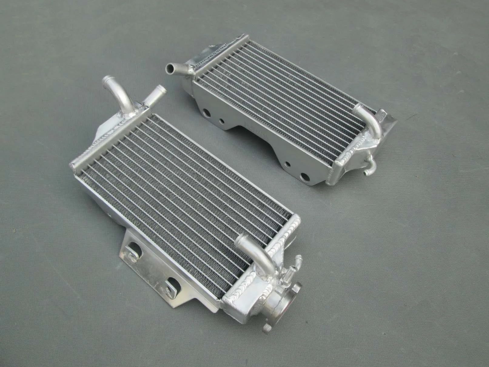 rdzeń nagrzewnicy auto Pasuje do CR250R CR 250 R chłodnica chłodząca płyn chłodzący 2005 2006 2007 lewy + prawy grzejnik aluminiowy