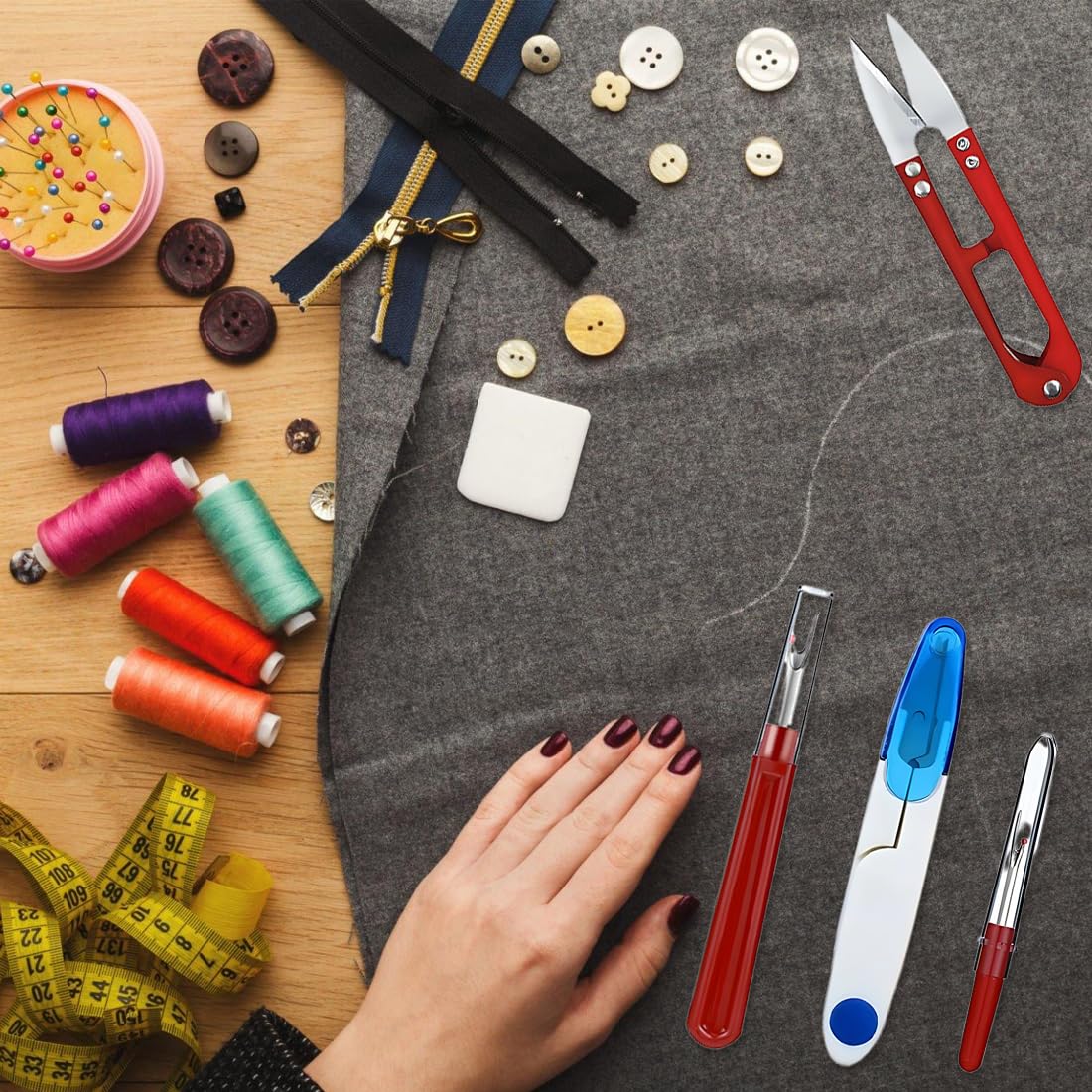 Ensemble De Découseurs De Couture En Métal 2 Pièces, Outil De