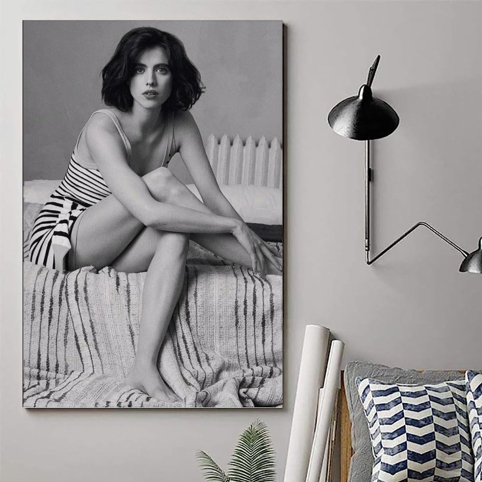 Poster Personnalisable Décoration Chambre Poster Sur Toile Margaret Qualley 50x75 Cm - Décoration Murale Salon, Chambre (Impression Haute Qualité) Poster Toile Salon Chambre