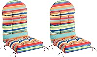 Vista 23 de FUNBERRY - Cojín para silla Adirondack, cojines gruesos y cómodos para mecedora, antideslizante, con protector contra decoloración, impermeable