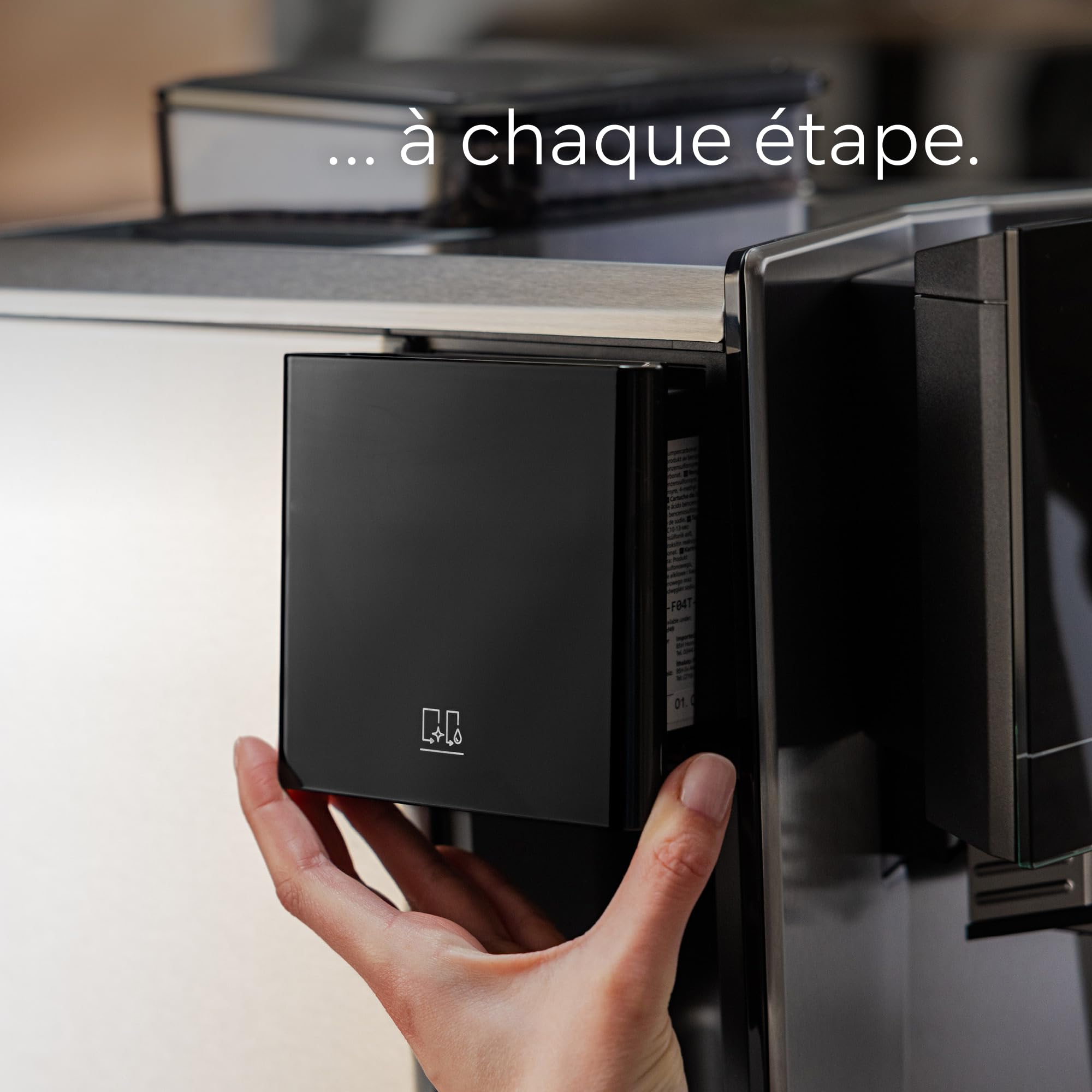 Siemens Cartouche de nettoyage pour machine à expresso tout automatique EQ900 plus, fonction autoCalc'n clean, nettoyage automatique pour un café toujours réussi, TZ800Z1