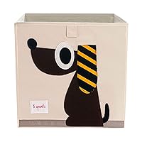 Vista 22 de 3 Sprouts Toy Storage Organizer: Toy Box Cube Organizer for Playroom, Nursery - Foldable Storage Bin - Sheep