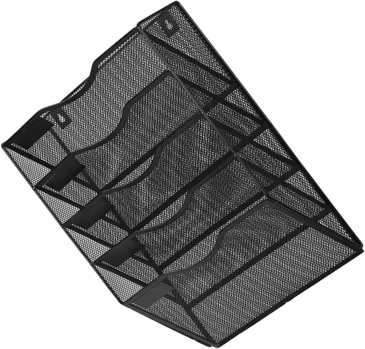 ERINGOGO Mesh Magazine Holder Wall Storage Multi-use Metal File Rack Office Document Stand Book Display Stand