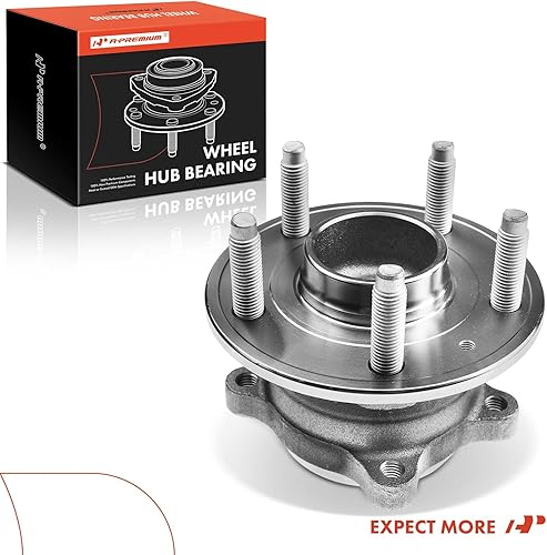 Miniatura 9 de A-Premium Cojinete de rueda trasera y conjunto de cubo con 5 lengüetas compatible con Chevrolet Cruze 2013-2015, Cruze Limited 2016