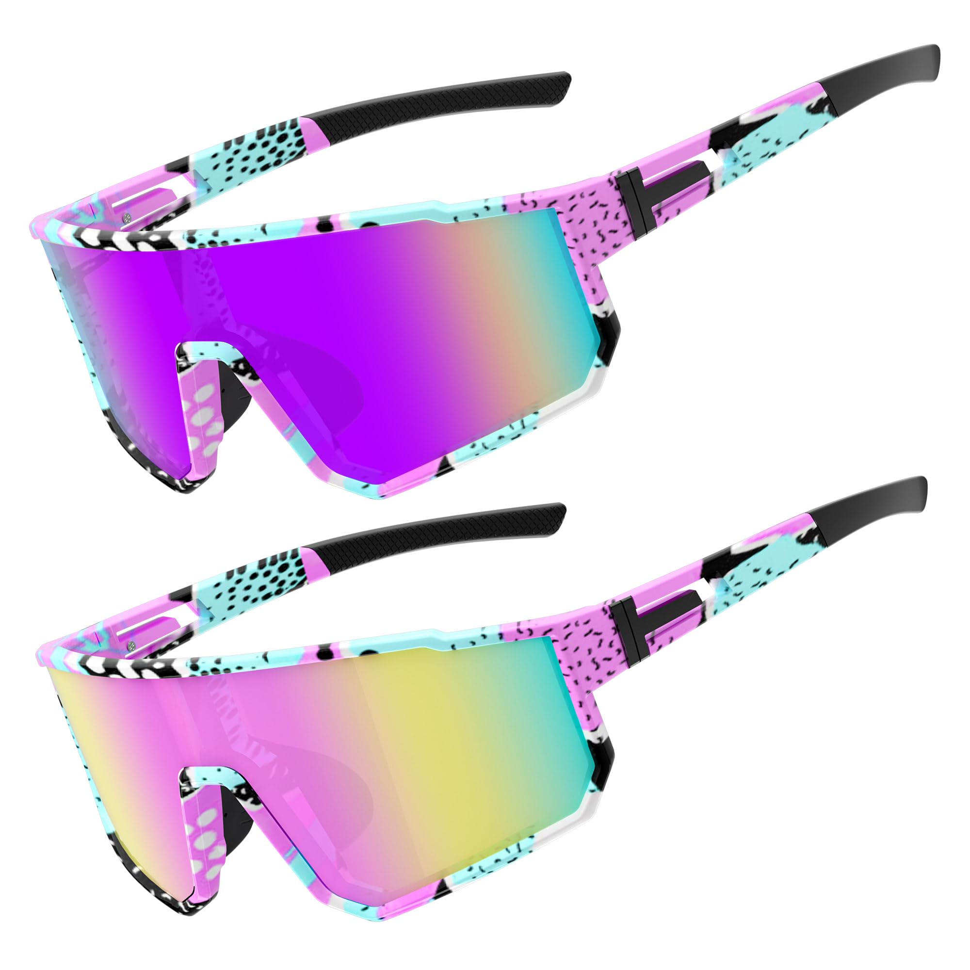 Derowern Youth Baseball Sunglasses, Kids Polarized Sports Sunglasses,UV400 Protection Glasses for Boys Girls Softball Cycling