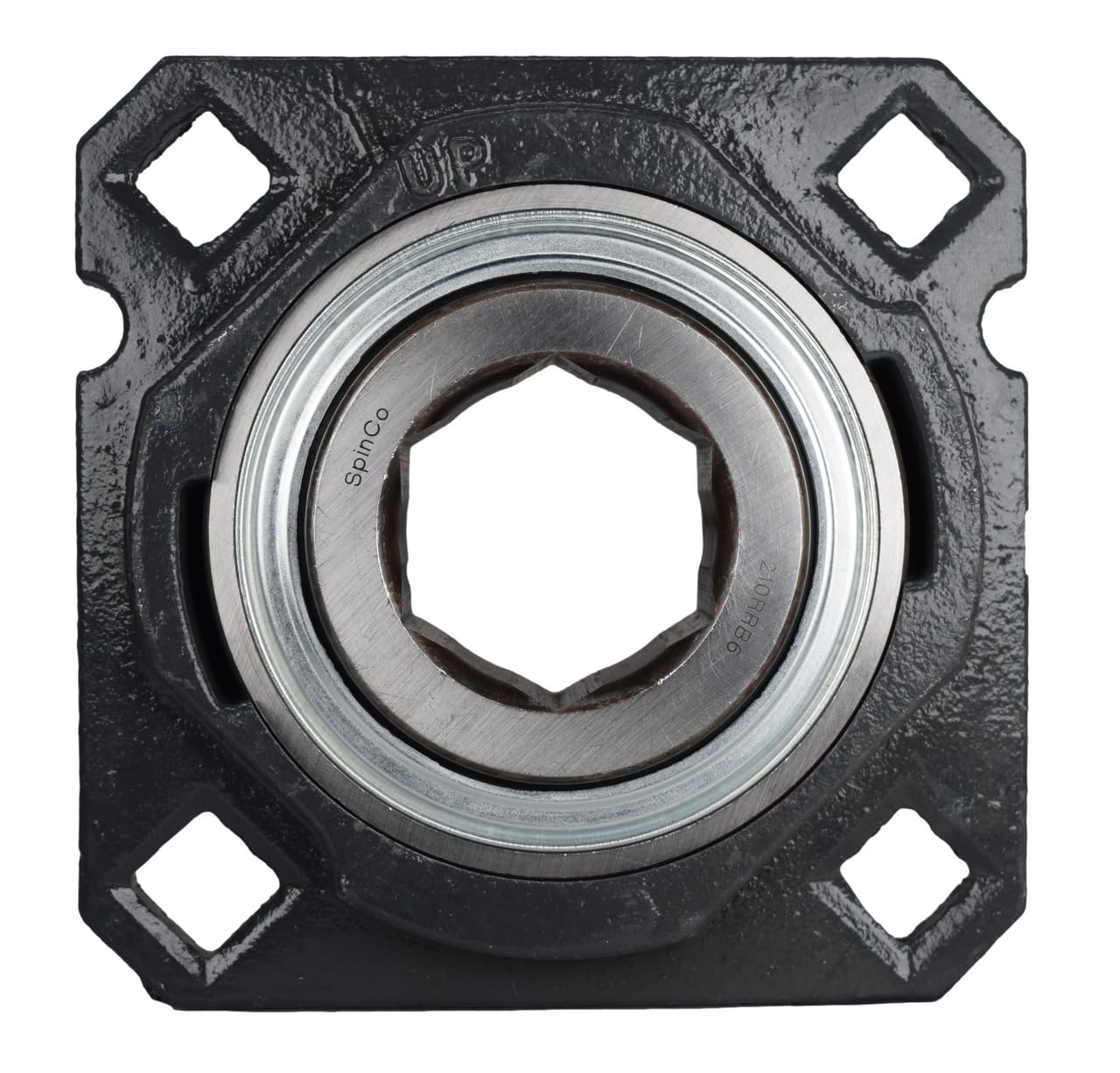 SpinCo 1-1/2 inch Hex John Deere Round Baler Bearing Assembly; Replaces AE74652, AE5474, AFH207783, AFH206196 & AFH207783; fits Models 385, 435, 456, 467,535, 557, 566 and 567