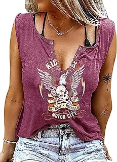 Tank Tops for Women 2025 Country Concert Outfits for Women Cute Summer Sleeveless Tops Graphic Tees T Shirts