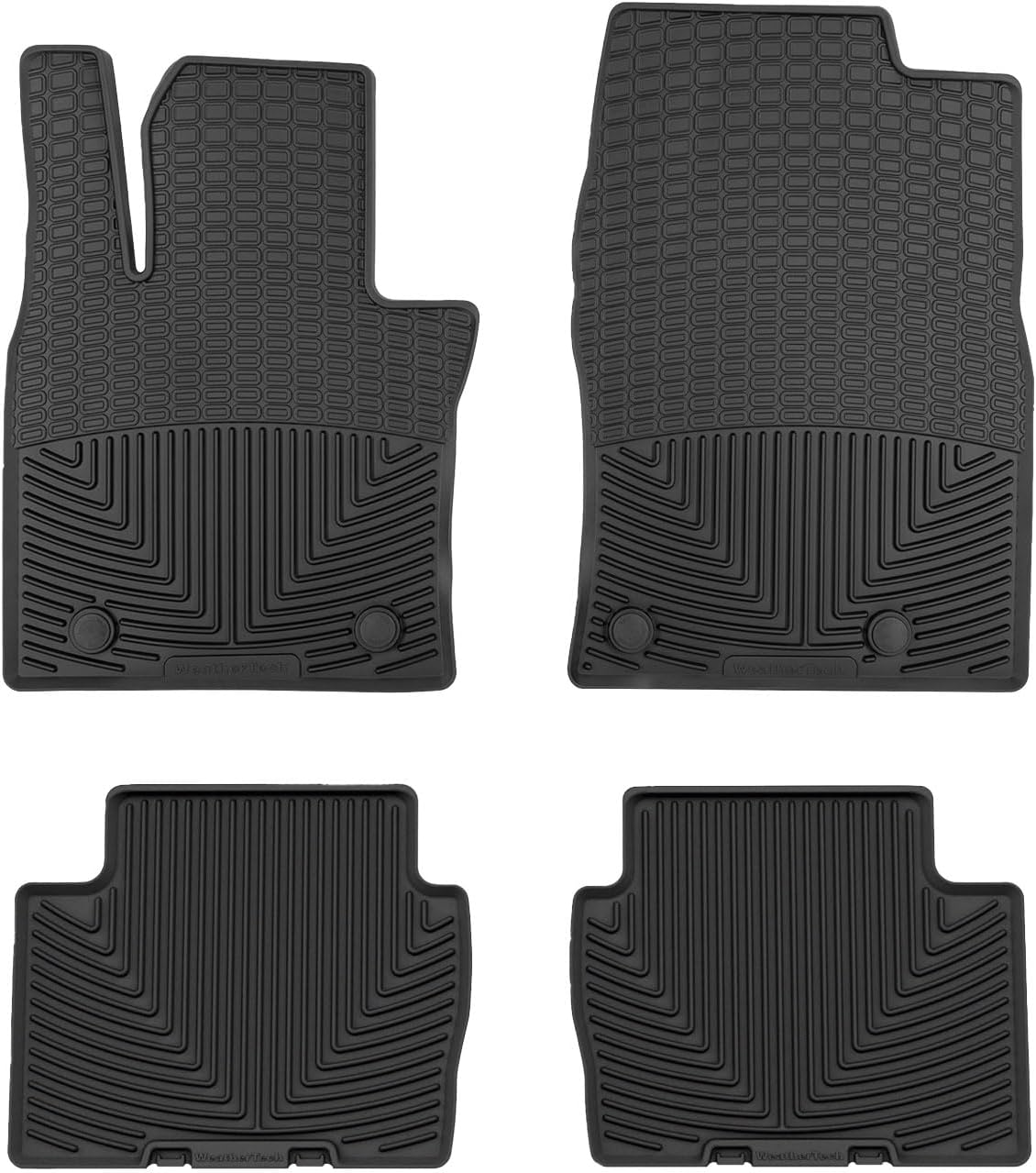 WeatherTech All-Weather Floor Mats For Toyota Corolla (2020-2025 Models) - 1st Row, Black, Perfect Fit Protection - View #3