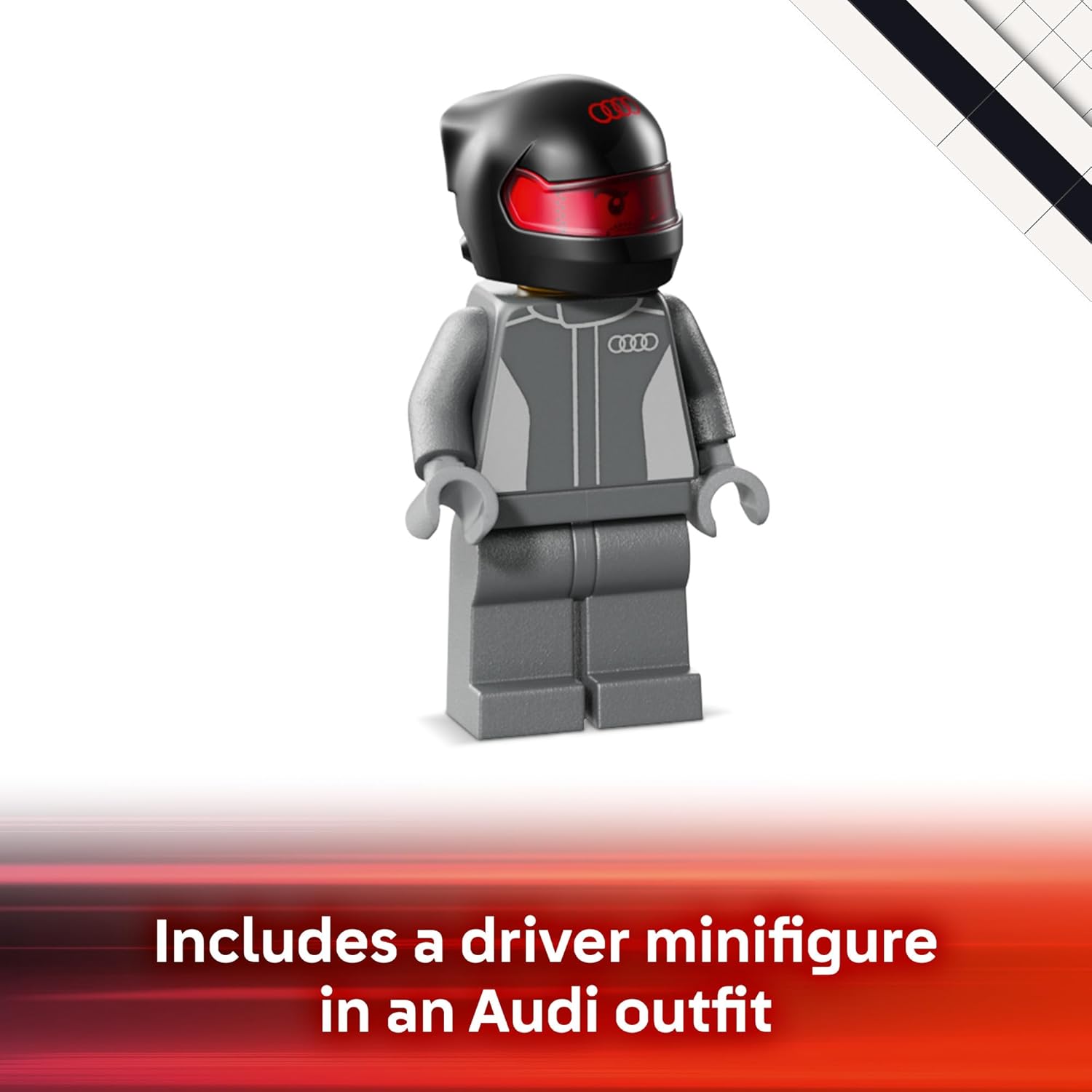 LEGO Speed Champions Audi Revolut F1 Team R26 Race Car Toy - Building Sets for Boys & Girls, Ages 10+ - F1 Car Kit for Display or Play - Gift for Birthdays - 77259