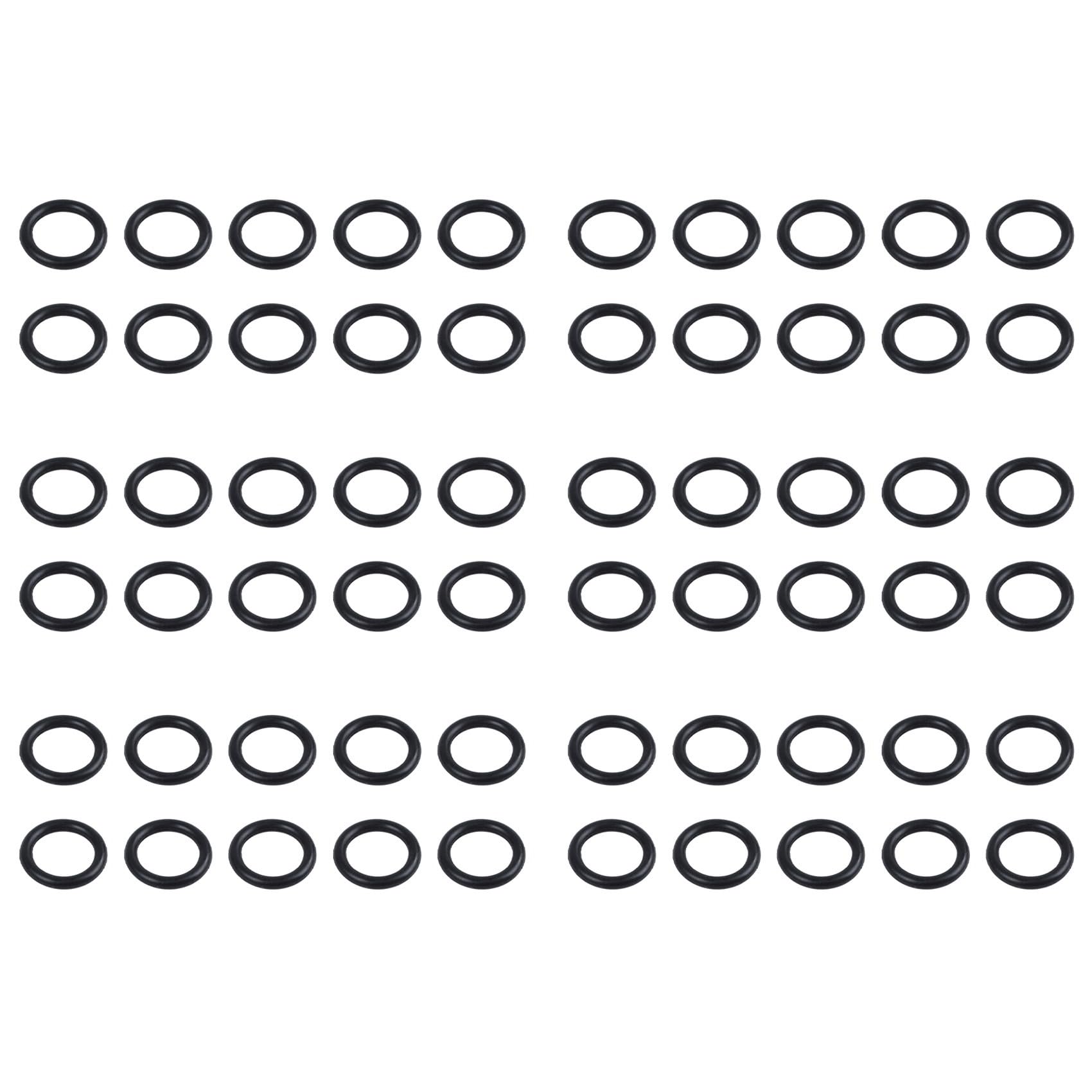 Jnchdghwa Black 60 Pcs Rubber Oil Seal O-Rings Seals Washers 16 X 11 X 2.5Mm
