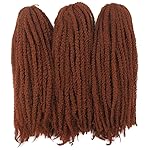 Afro Kinky Twist Crochet Hair Braids Marley Braid Hair 18inch Senegalese Curly Crochet Synthetic Braiding Hair (350)