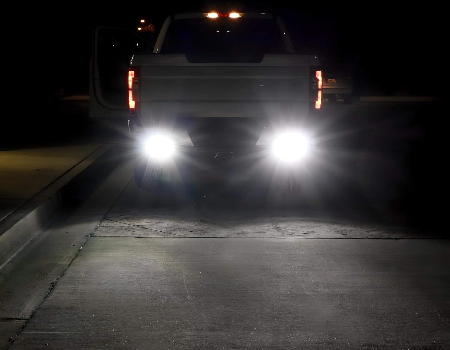 iJDMTOY Under Bumper LED Reverse Light Bar Kit Compatible with 2015-2020 Ford F150 & 17-20 Raptor, Includes (2) 9W High Power LED Light Bars & Under Bumper Bolt-On Mounting Brackets