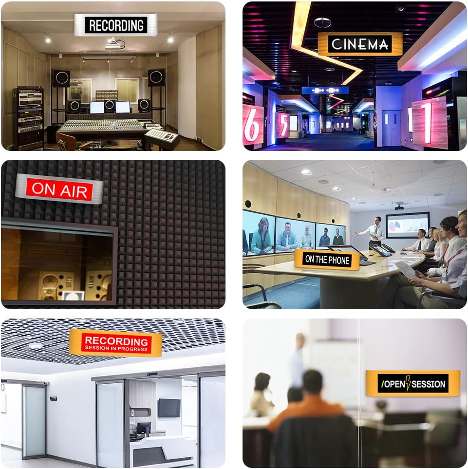Neon Sign Light Recording Warning Sign for Studio Radio Station Office or home Decor,Different Lighting Modes Wireless Using With Remote Control (On Air)