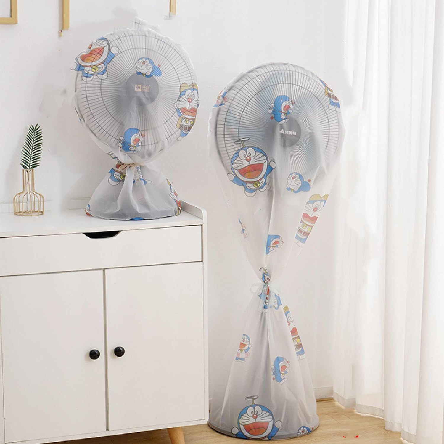 Household Fan dust Cover Fully surrounds Floor-Standing Fan Cover, Desktop dust Masking Universal Fan Sleeve