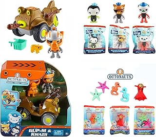Sponsored Ad - Fisher Price The Octonauts 7pc Set - Includes GUP M & Kwazi Playset, 3 Glow in The Dark Articulated Figures...