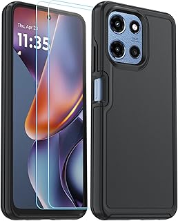 Funda para Motorola Moto-G-5G 2025/2026, funda para Moto G Play 2026 con protector de pantalla HD: funda resistente para teléfono celular con protección de grado militar resistente a los go