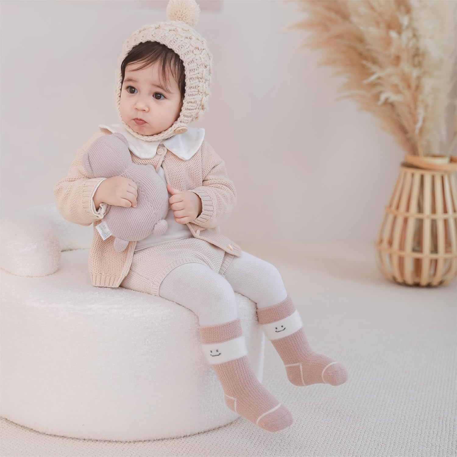 Baby Newborn Warm Thick Socks Toddler Winter Cozy Thermal Crew Cartoon Socks for Girls Boys Infant 5 Pairs - Image 3